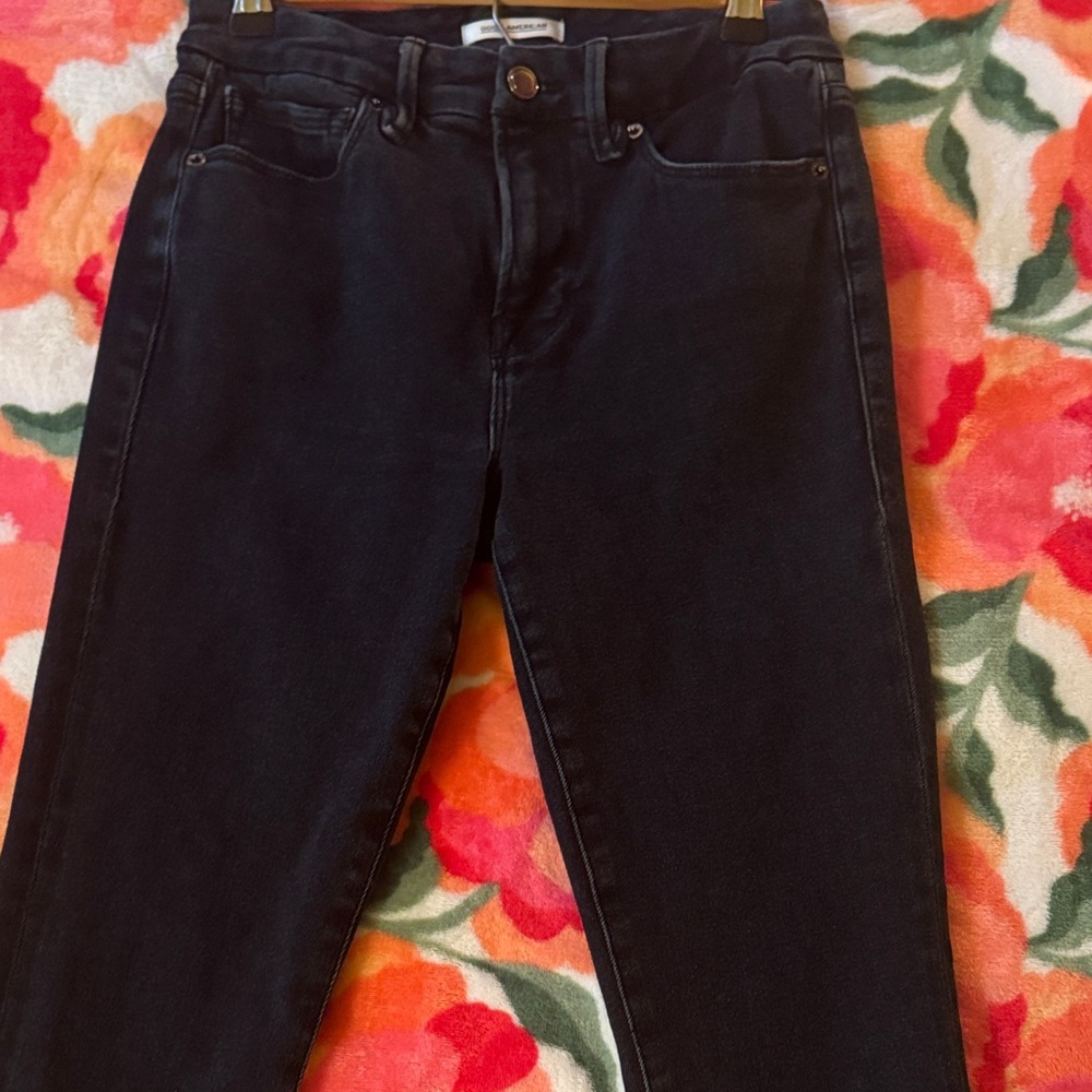 Good American Women's Black Skinny Jeans